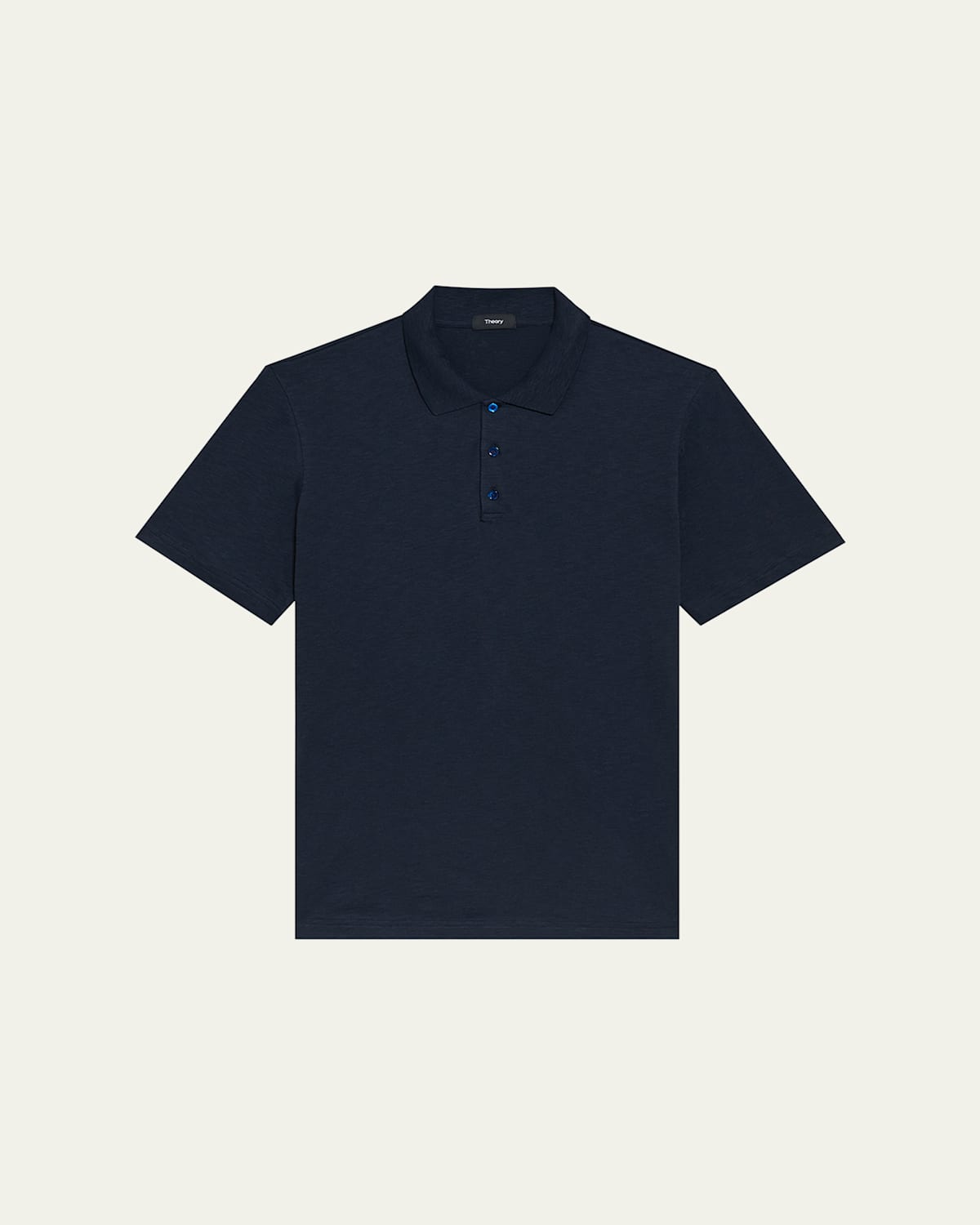 Theory Bron Polo Shirt In Anemone Modal Jersey In Eclipse
