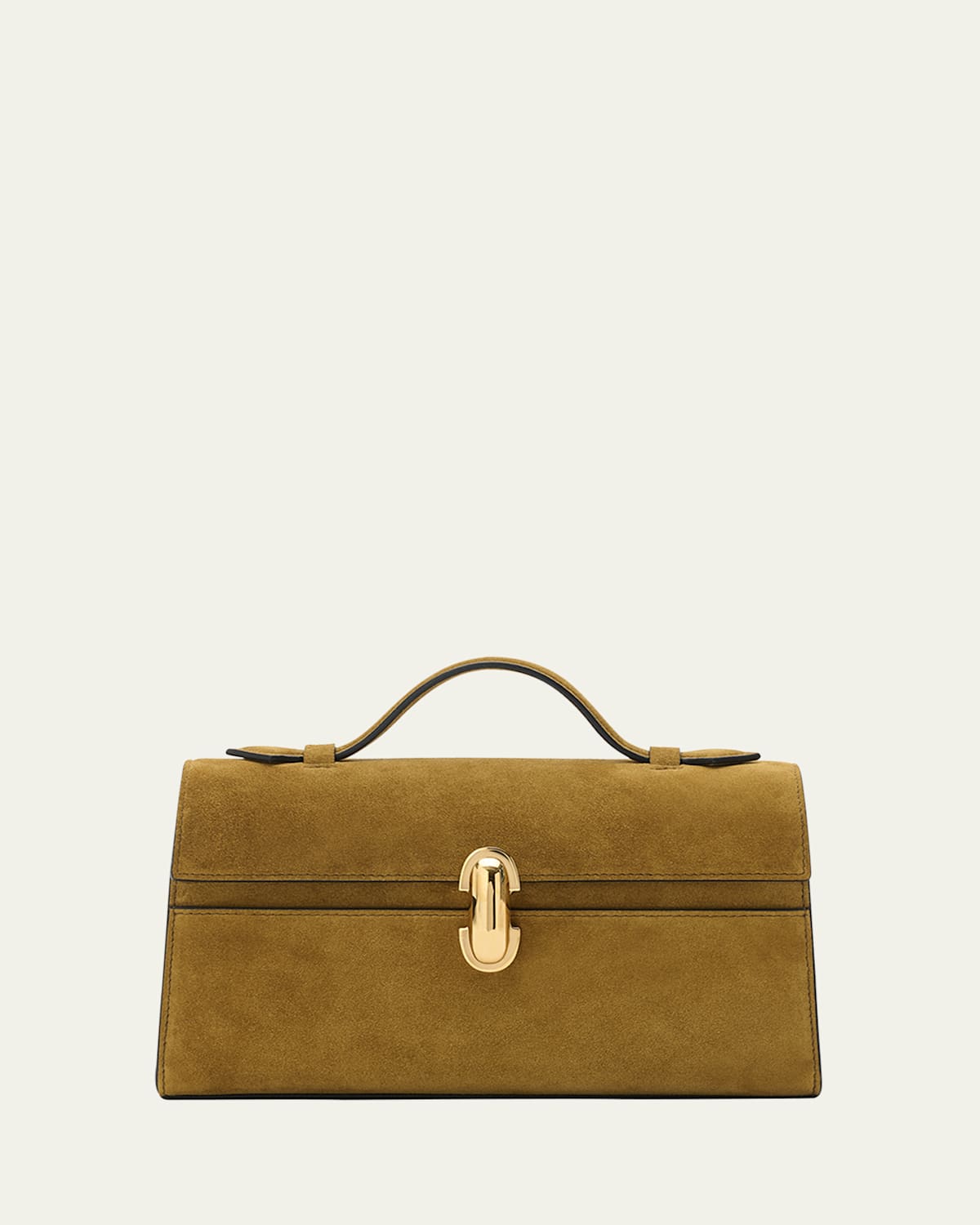 Savette The Symmetry Pouchette Suede Top-handle Bag