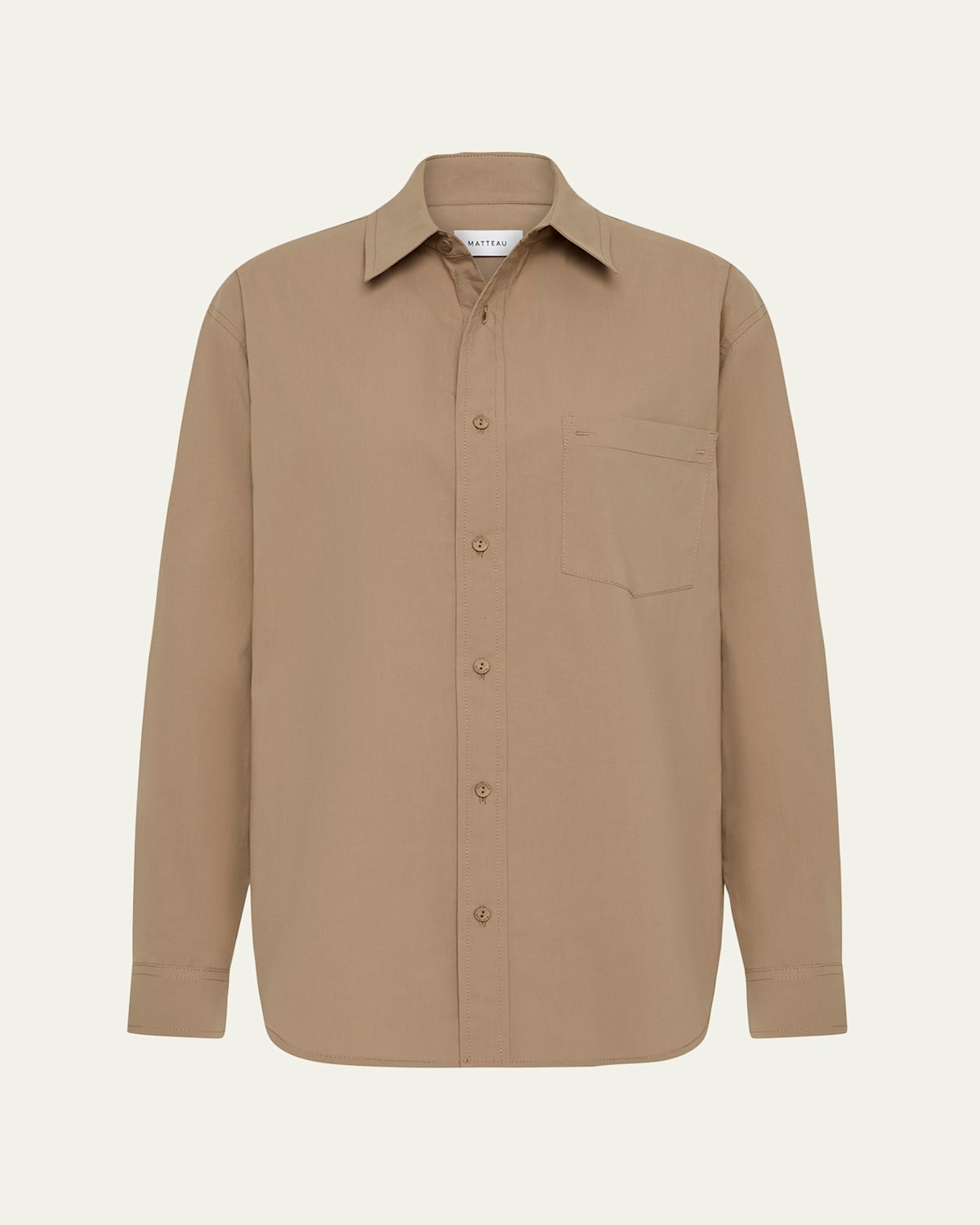 Matteau The Relaxed Button-front Shirt In Brown