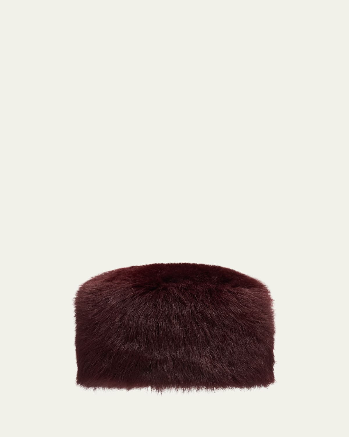 Gushlow And Cole  Toscana Shearling Russian Hat In Burgundy