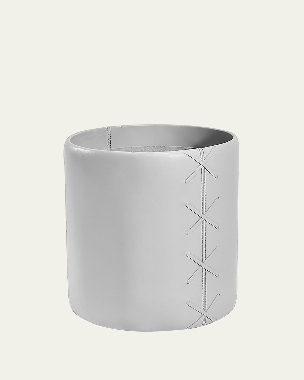 Interlude Home Xavier Wastebasket In Light Grey