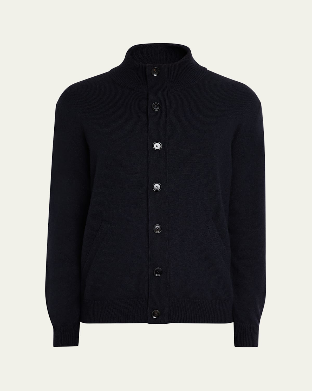 Brioni Men's Full-zip Cashmere Cardigan Sweater In Blue