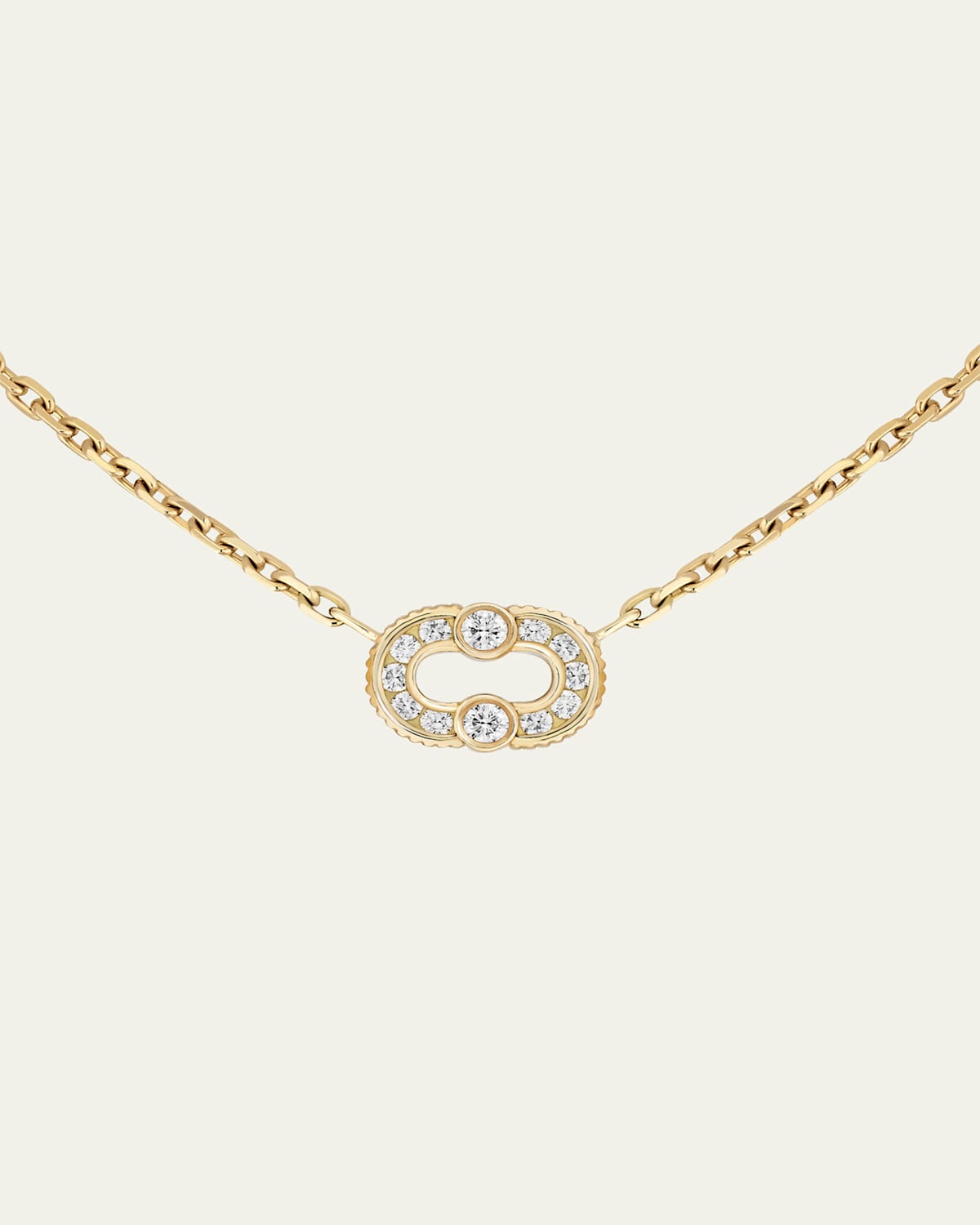 Magnetic Diamond Necklace in 18K Yellow Gold