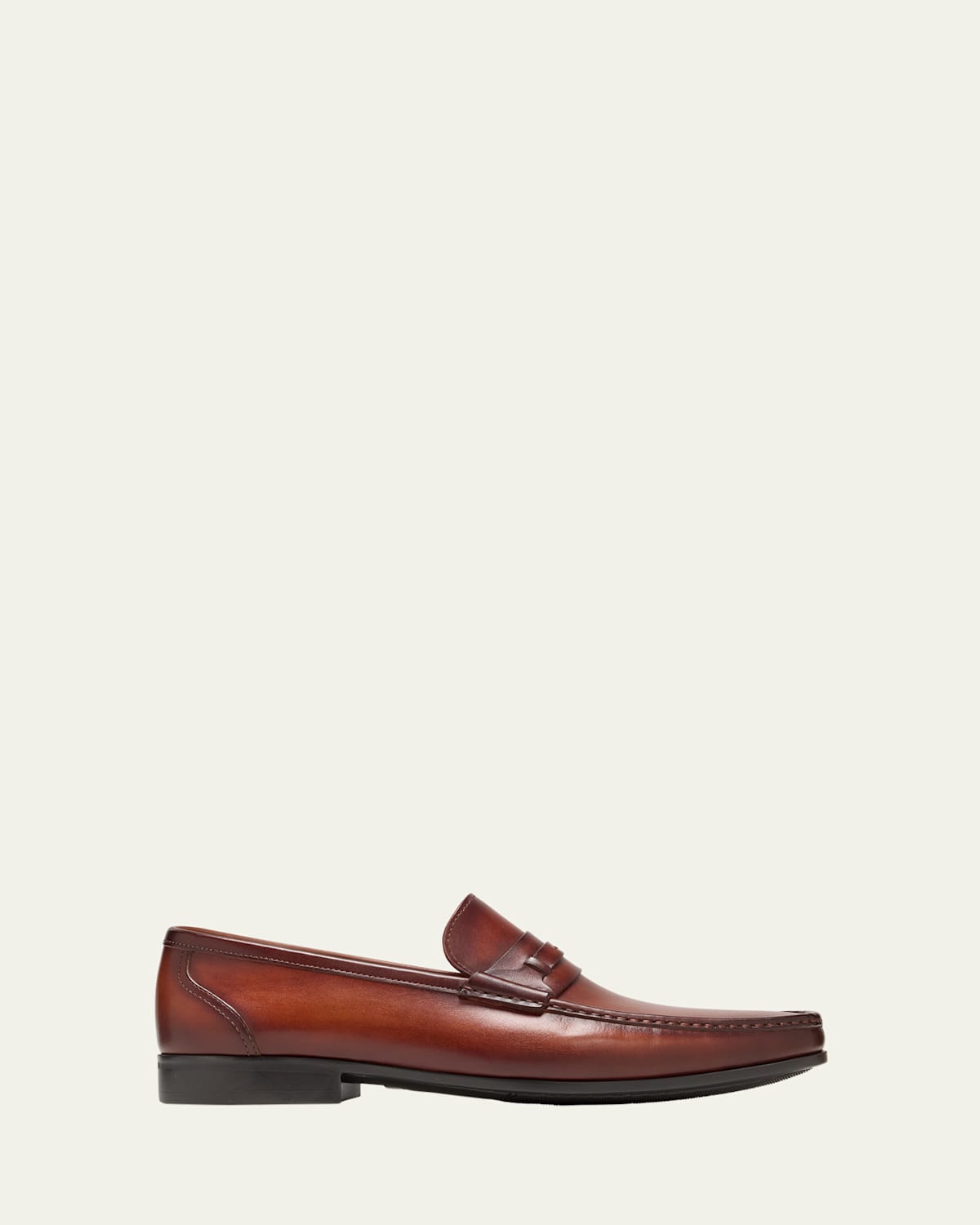 Magnanni Men's Daren Leather Moccasin Loafers In Cognac