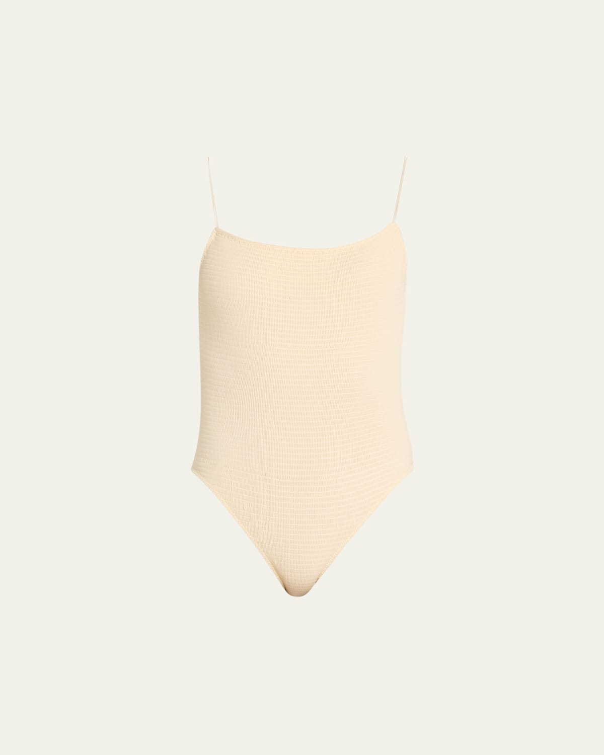 Smocked One-Piece Swimsuit