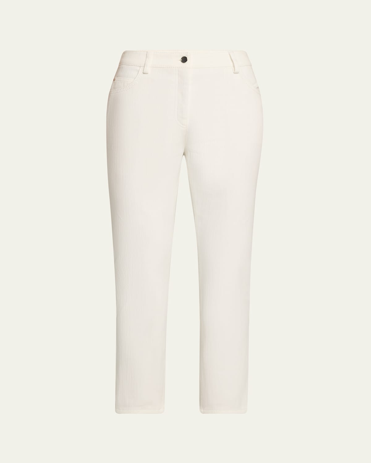 Maru Slim-Leg Ankle Stretch Denim Pants