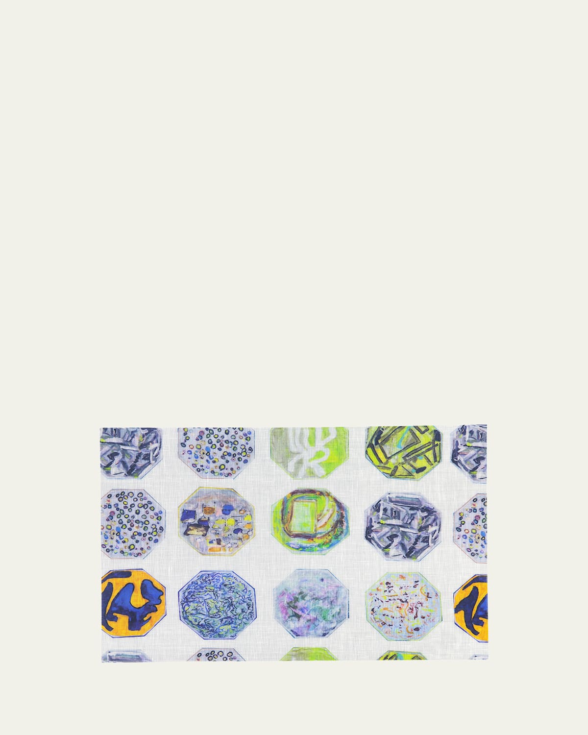 Luisa Longo Medallions Printed Placemat, 12" X 17" In Multi