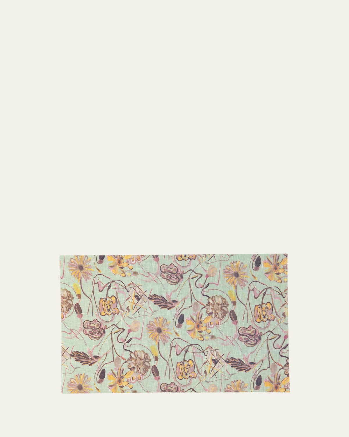 Luisa Longo Bouquet Printed Placemat, 12" X 17" In Multi