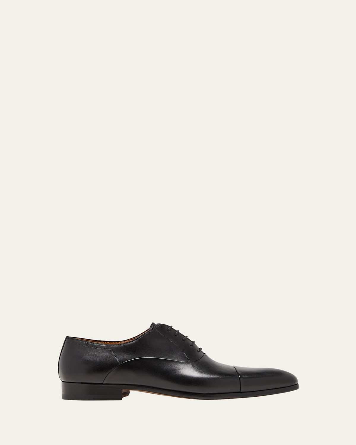 Magnanni Lace-up Leather Oxford Shoes In Black