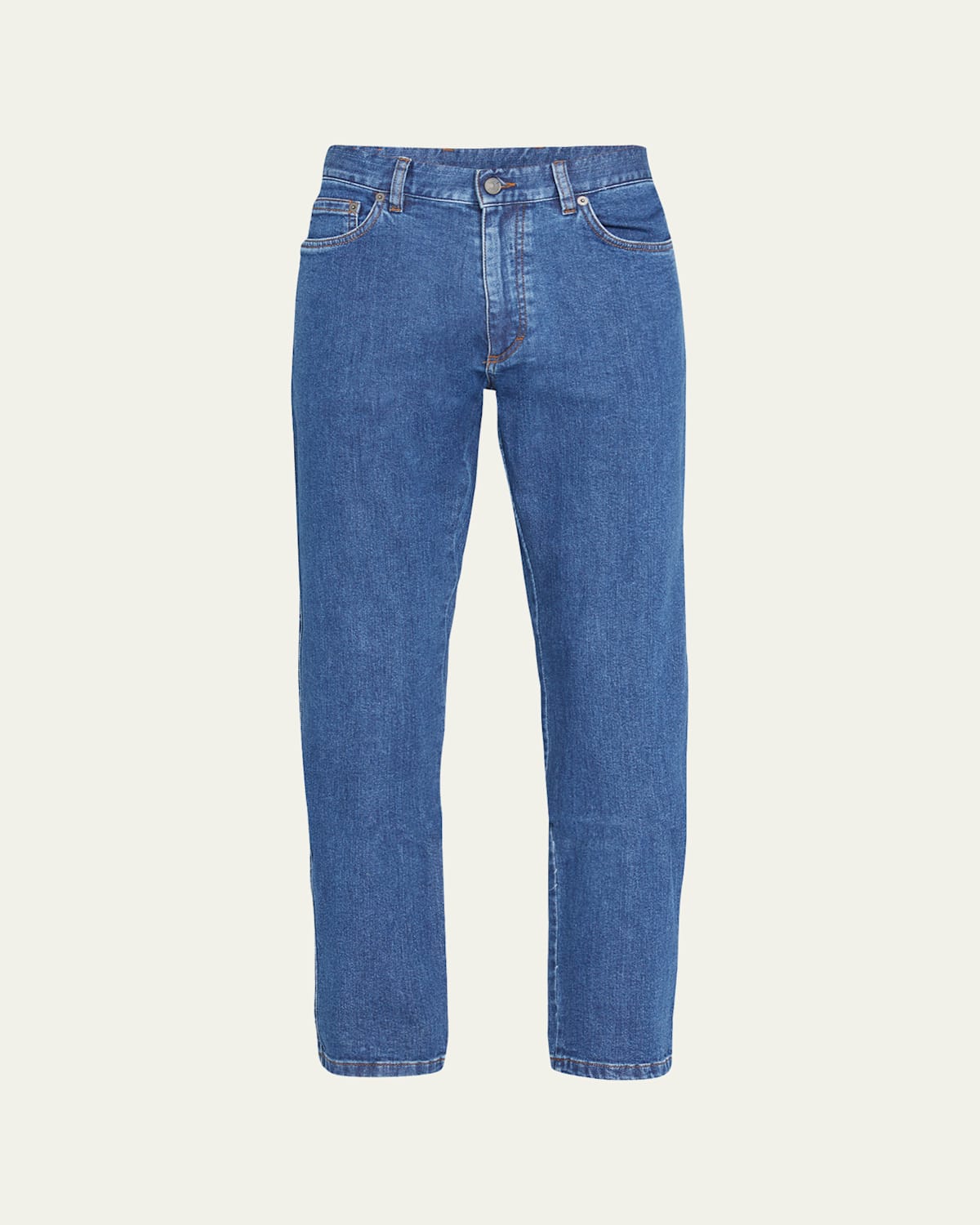 Zegna Men's Roccia Straight Leg Jeans In Stone Washed