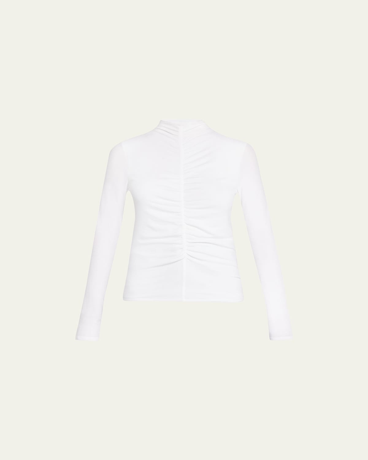 VERONICA BEARD THERESA KNIT RUCHED TURTLENECK 