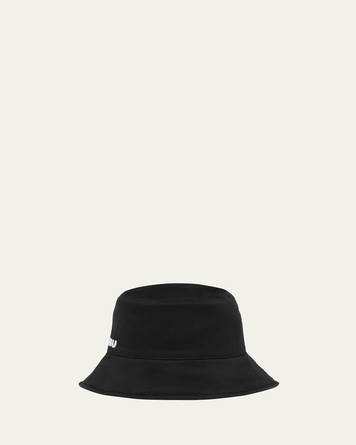 Miu Miu Logo Velvet Bucket Bag