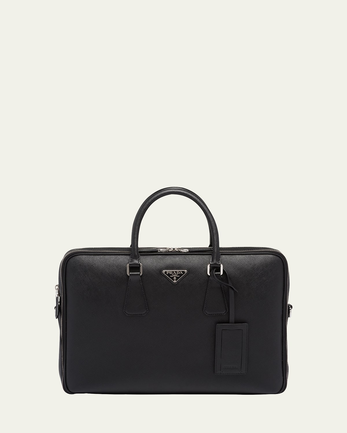 PRADA MEN'S SAFFIANO LEATHER BRIEFCASE 