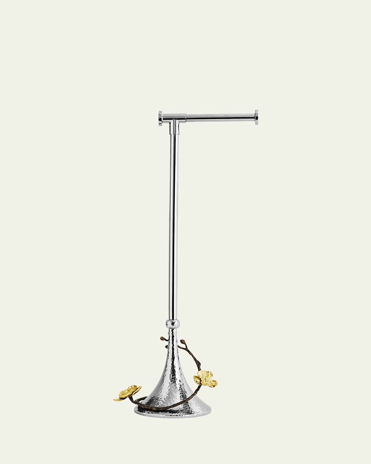 Gold Orchid Toilet Paper Stand