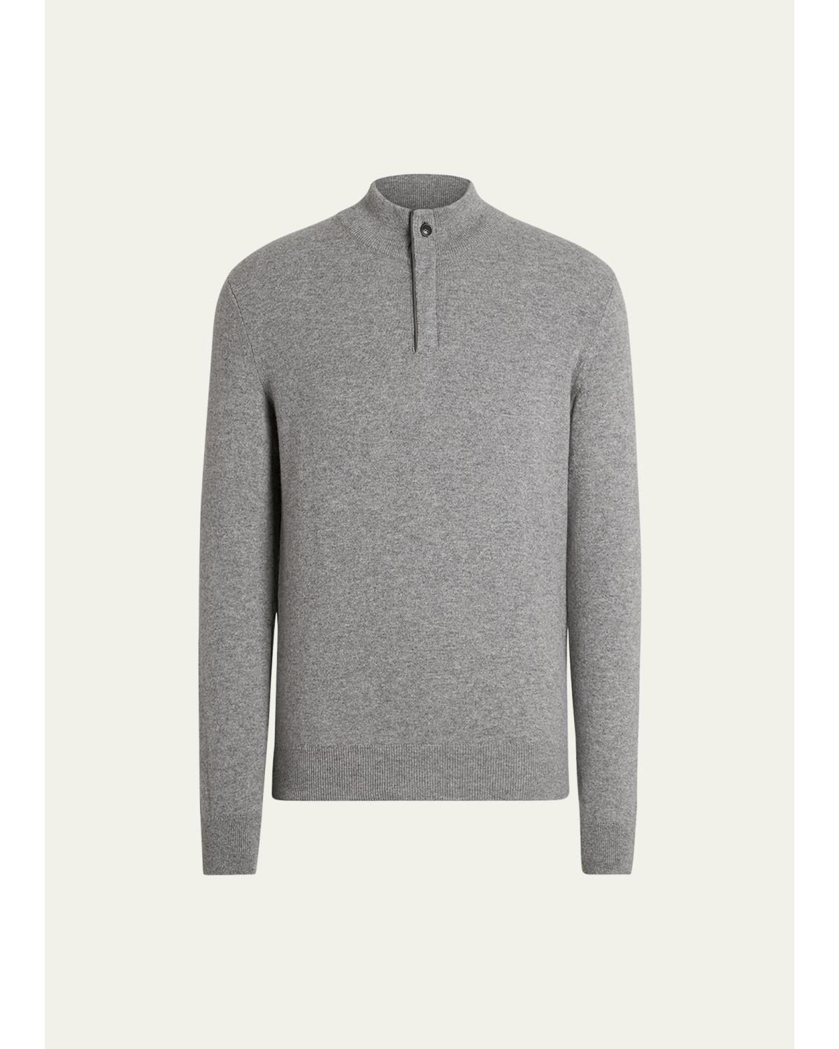 Men'S Cashmere Quarter-Zip Sweater