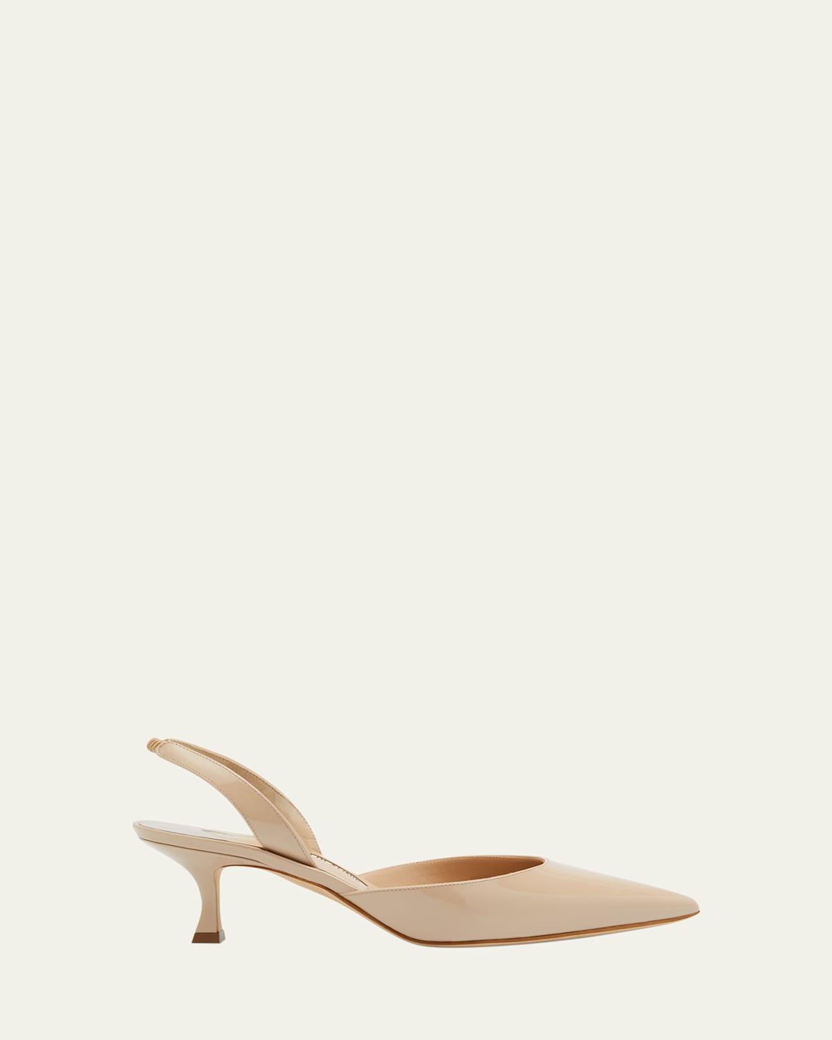 MANOLO BLAHNIK CAROLYNE KITTEN-HEEL HALTER PUMPS 