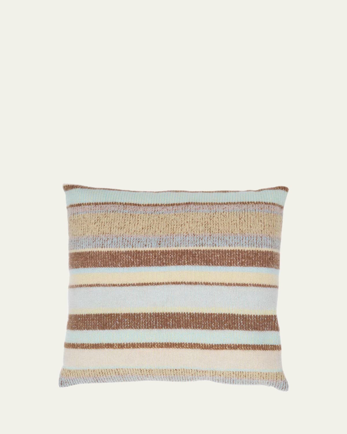 The Elder Statesman Stripe Super Soft Cashmere Pillow In Anmbtrdt