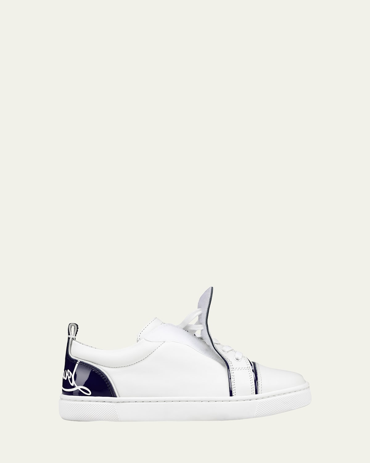 Christian Louboutin Kid's Funnyto Red-sole Low-top Sneakers, Toddler/kids
