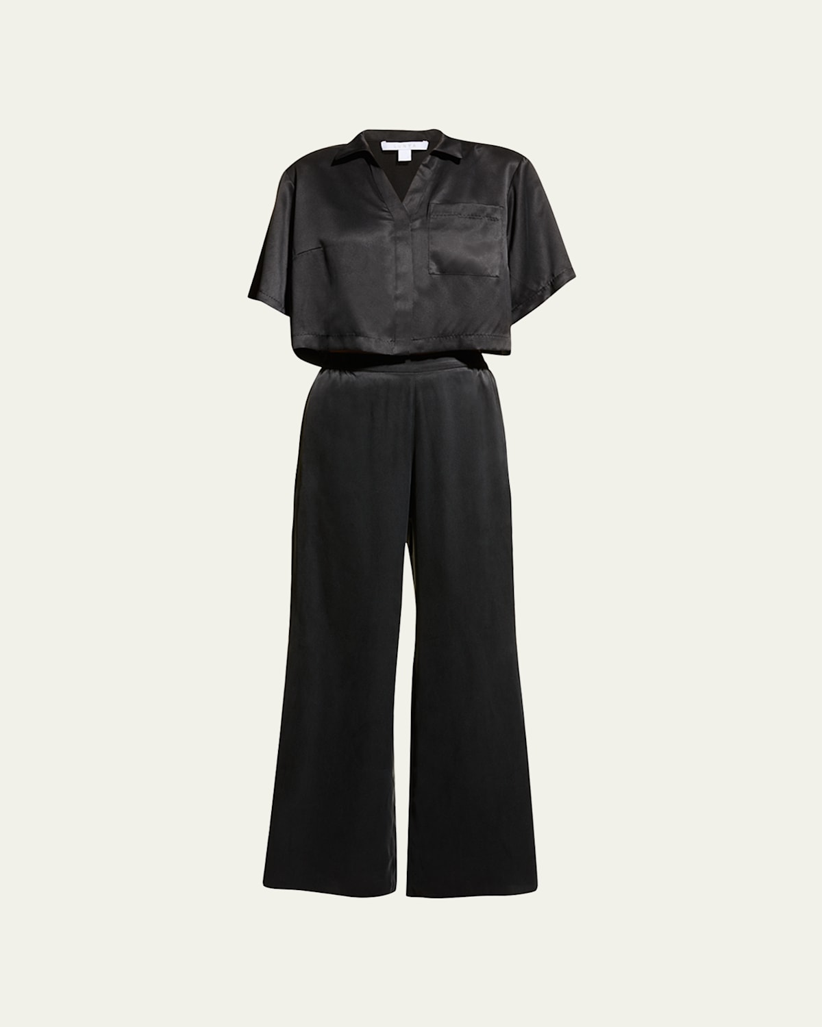 Lunya Washable Silk High-rise Pant Set