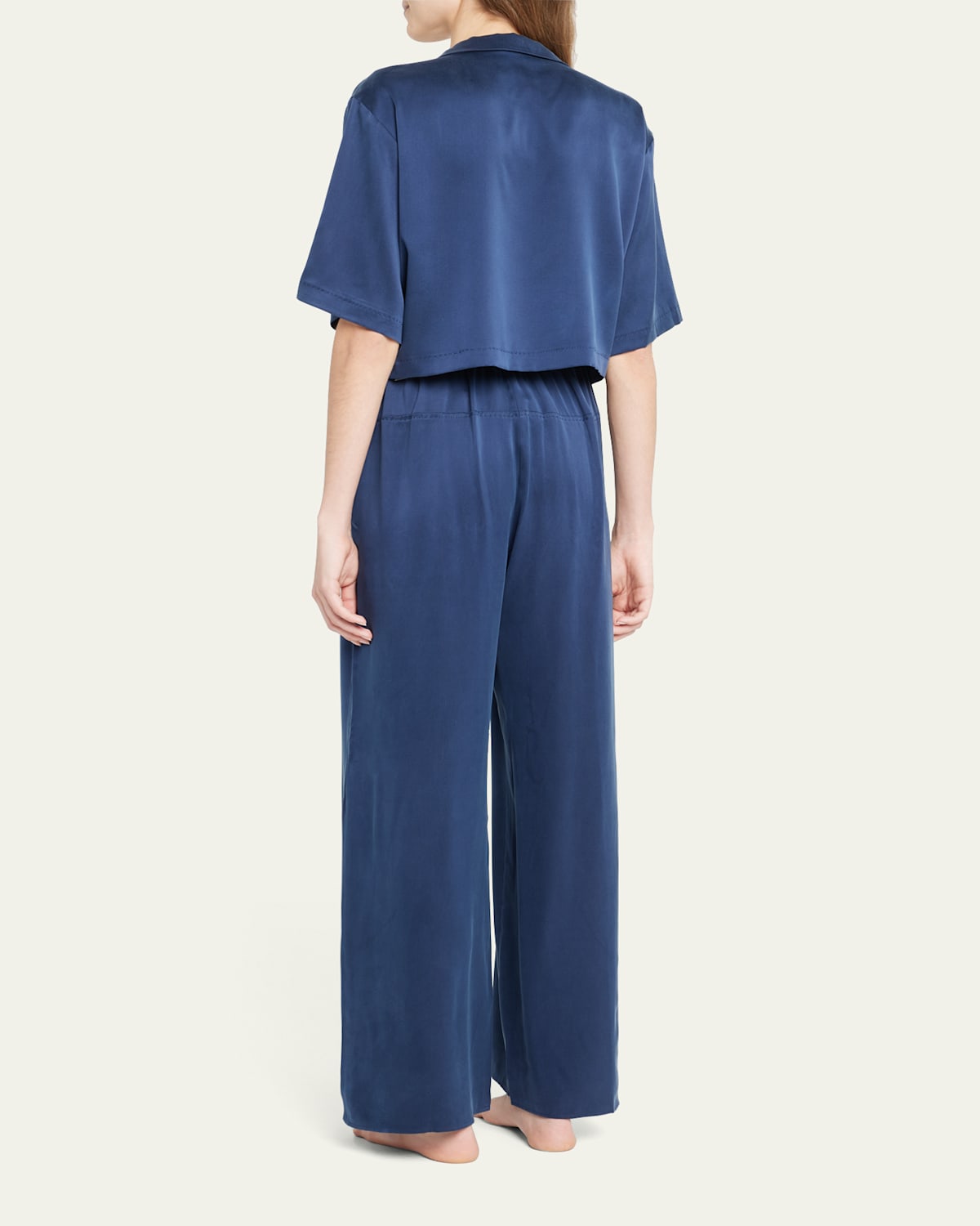 Washable Silk High-Rise Pant Set