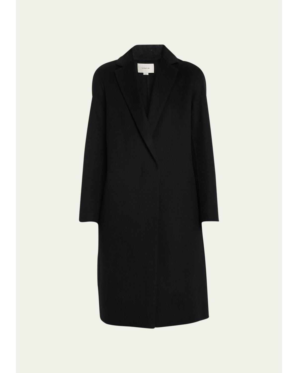 Classic Straight Wool-Blend Coat