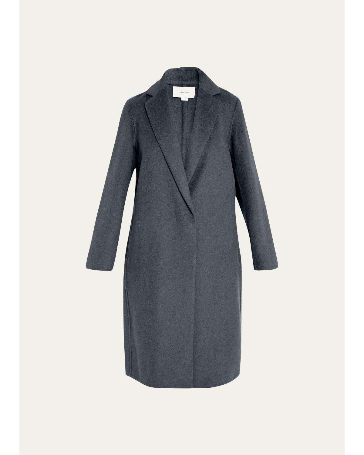 Classic Straight Wool-Blend Coat
