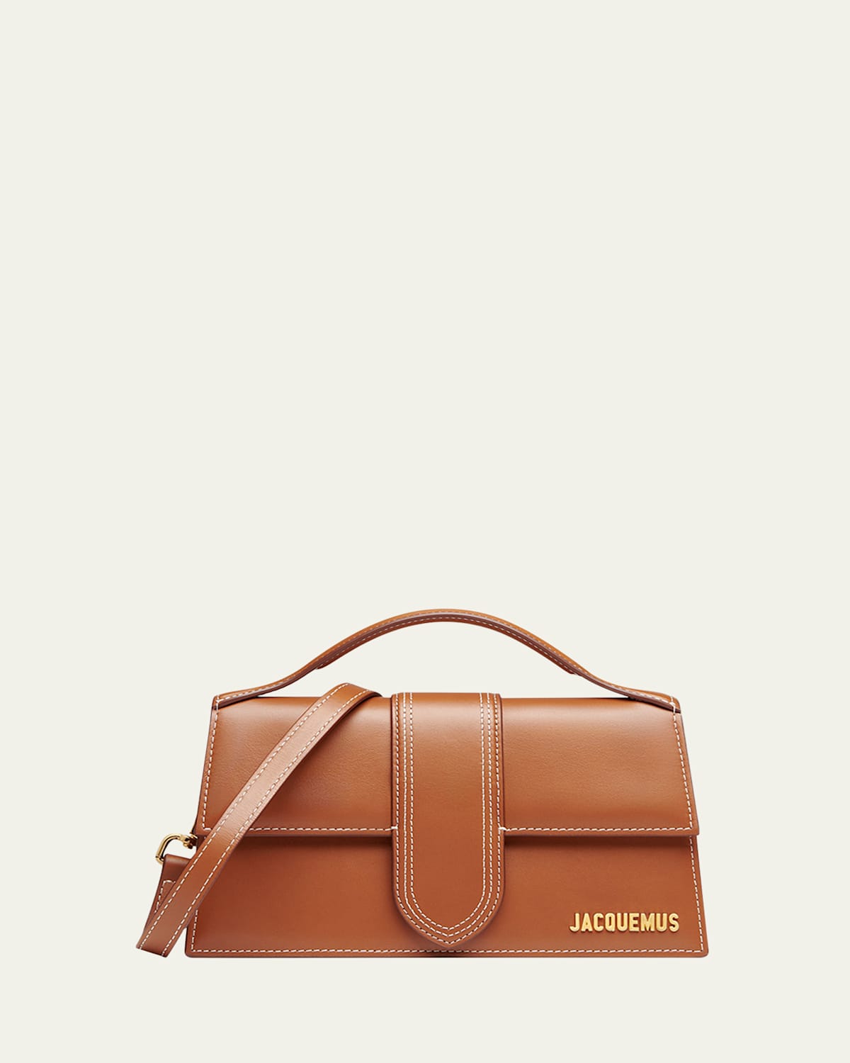Jacquemus Le Grand Bambino Leather Crossbody Bag In Brown