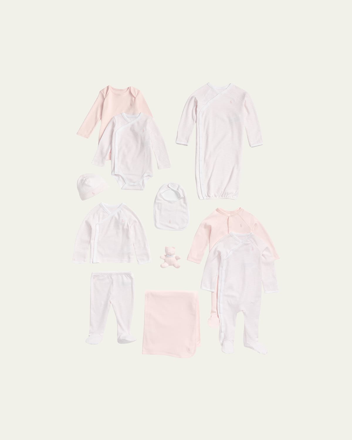 Girl's 11-Piece Organic Cotton Essential Gift Box Set, Size Newborn-9M