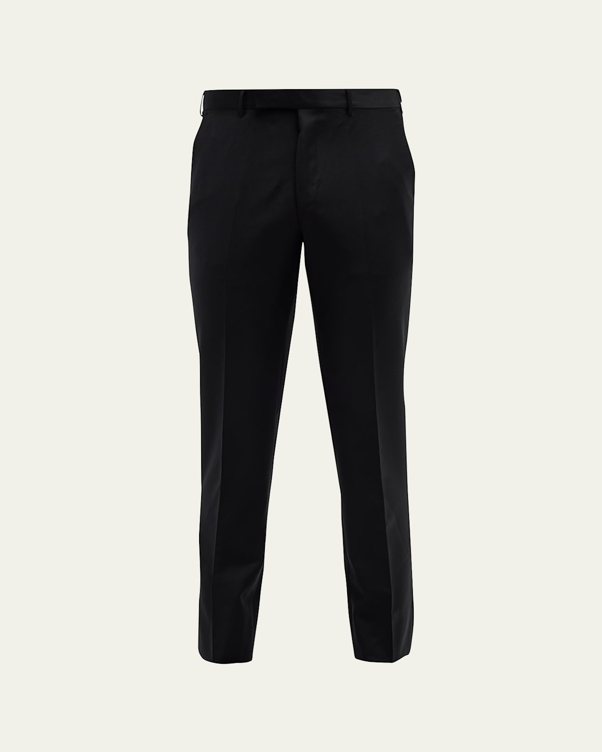 Zegna Men's Trofeo Slim-straight Trousers In Black Solid