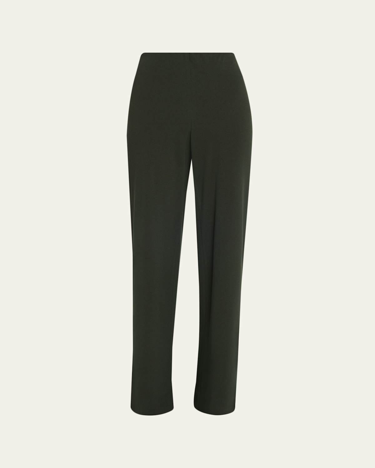 Vince High-waist Wide-leg Bias Pants In Green
