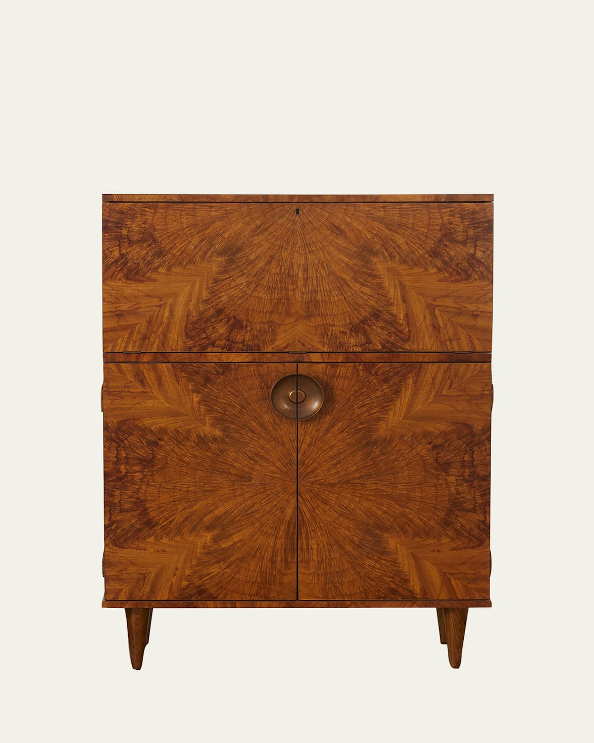 Arteriors Manhattan Burlwood Bar Cabinet In Brown