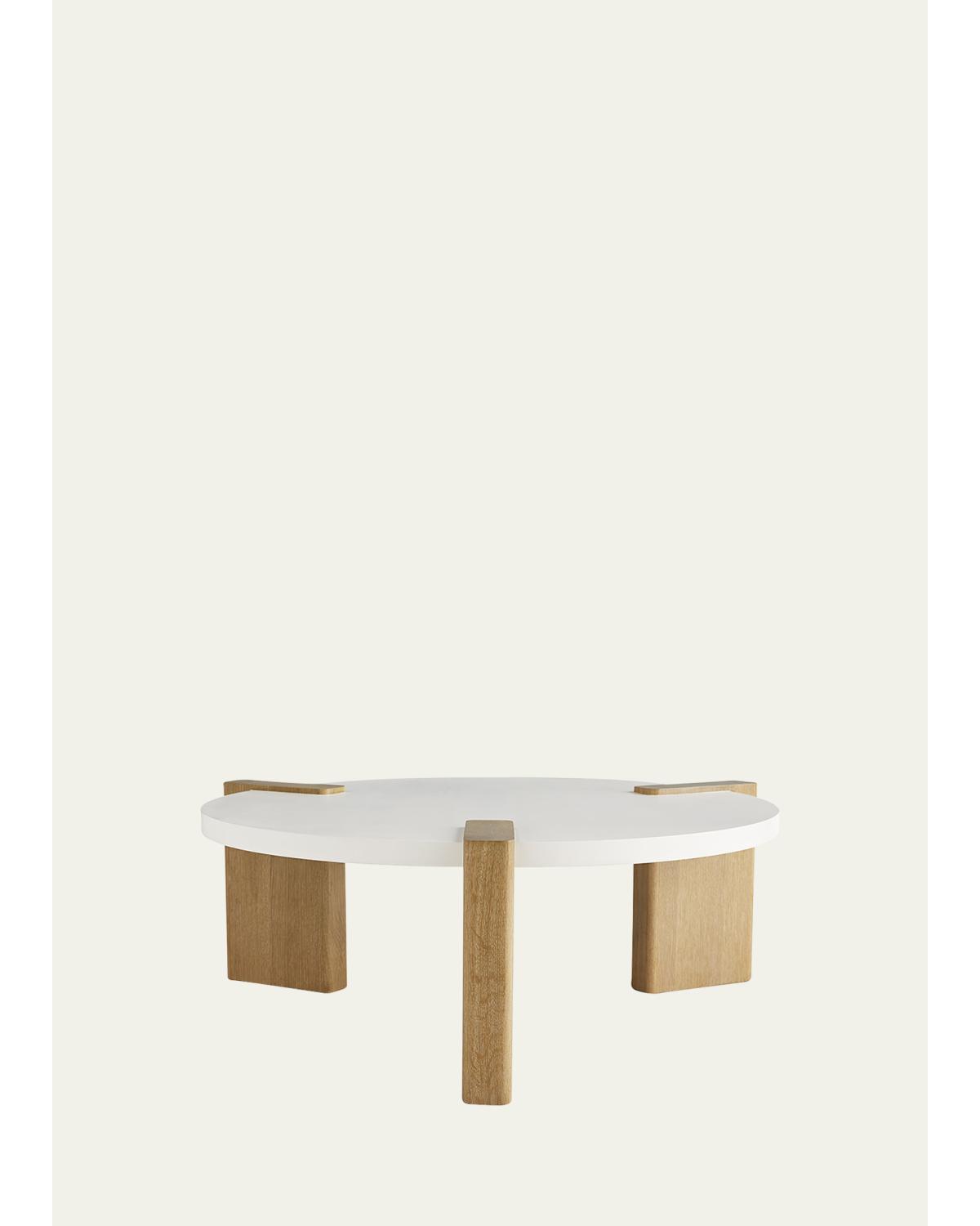 Arteriors 5597 Forrest 43 X 15.5 inch White Coffee Table