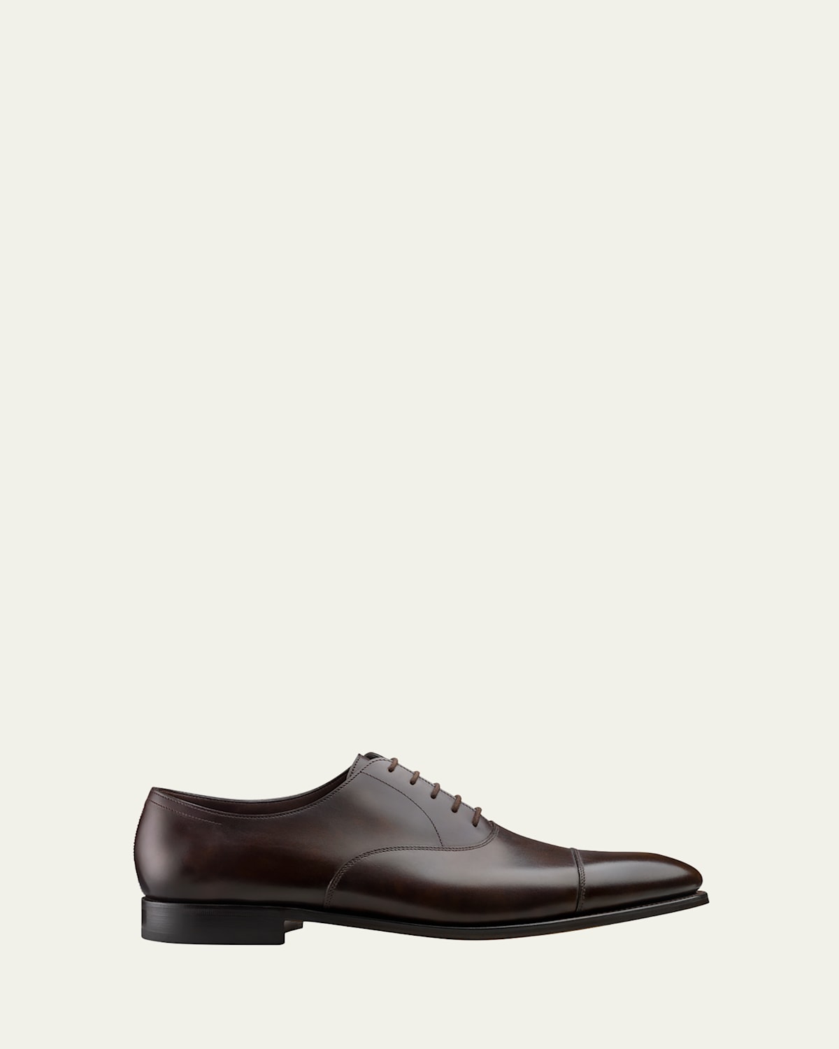 John Lobb Men's City II Cap Toe Leather Oxfords