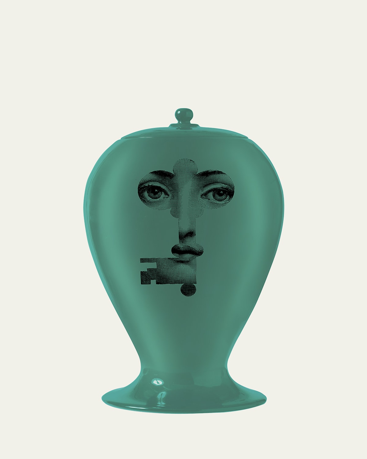 Fornasetti Lina Cavalieri Ceramic Vase In Multi