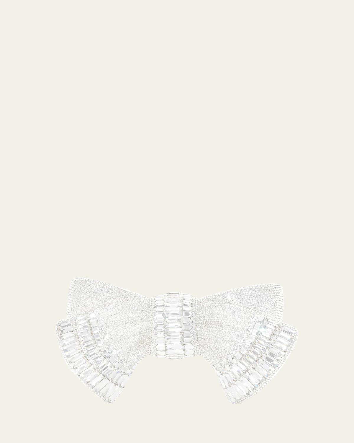 Judith Leiber Bow Deco Crystal Minaudiere In Multi
