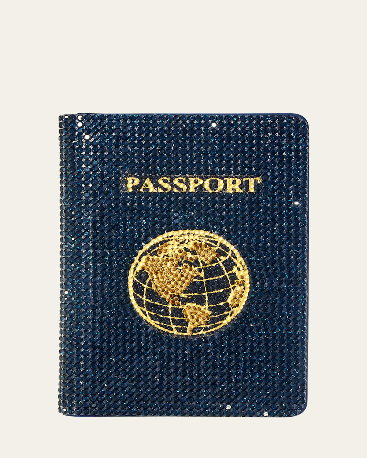 Allover Crystal Passport Holder
