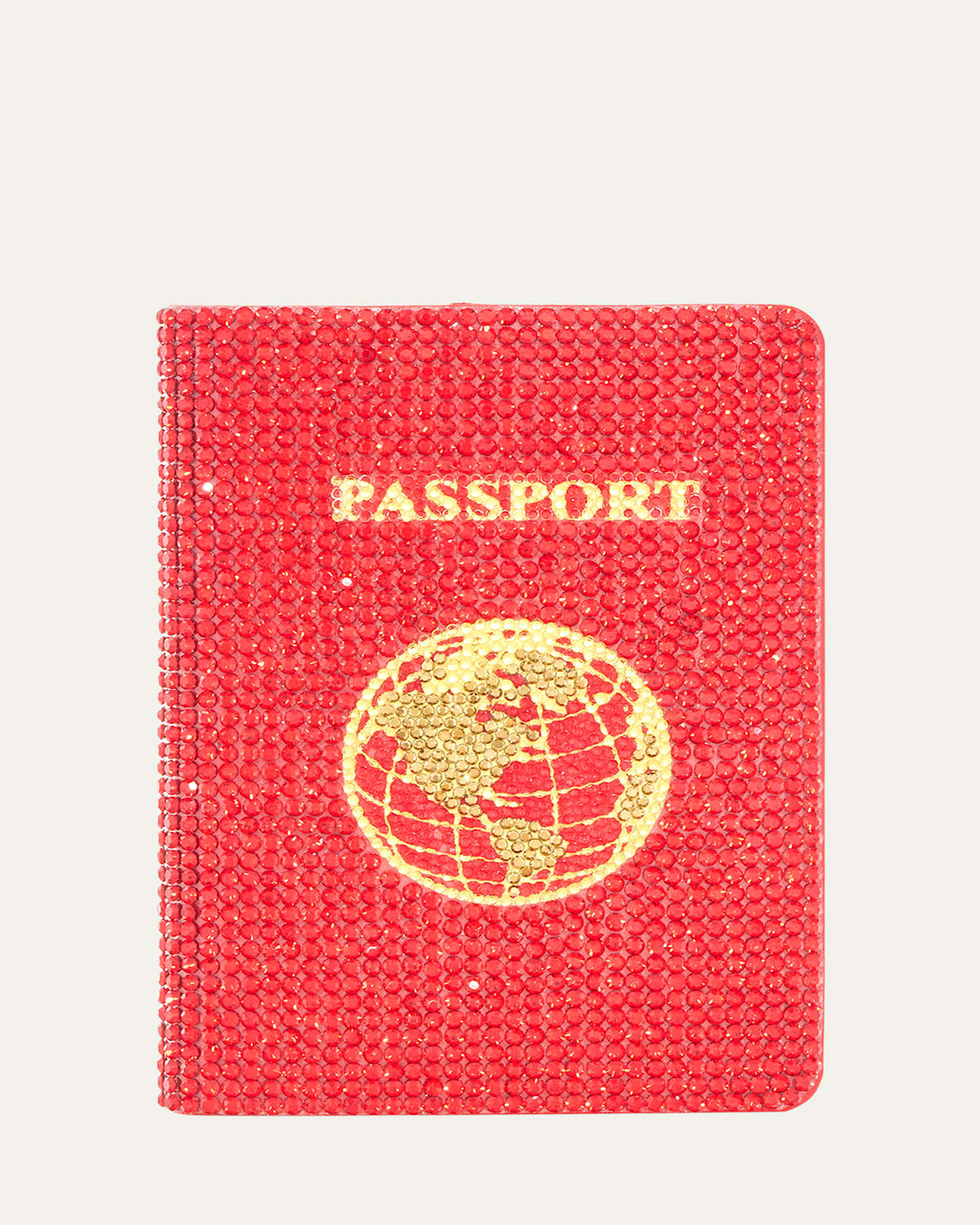 Allover Crystal Passport Holder