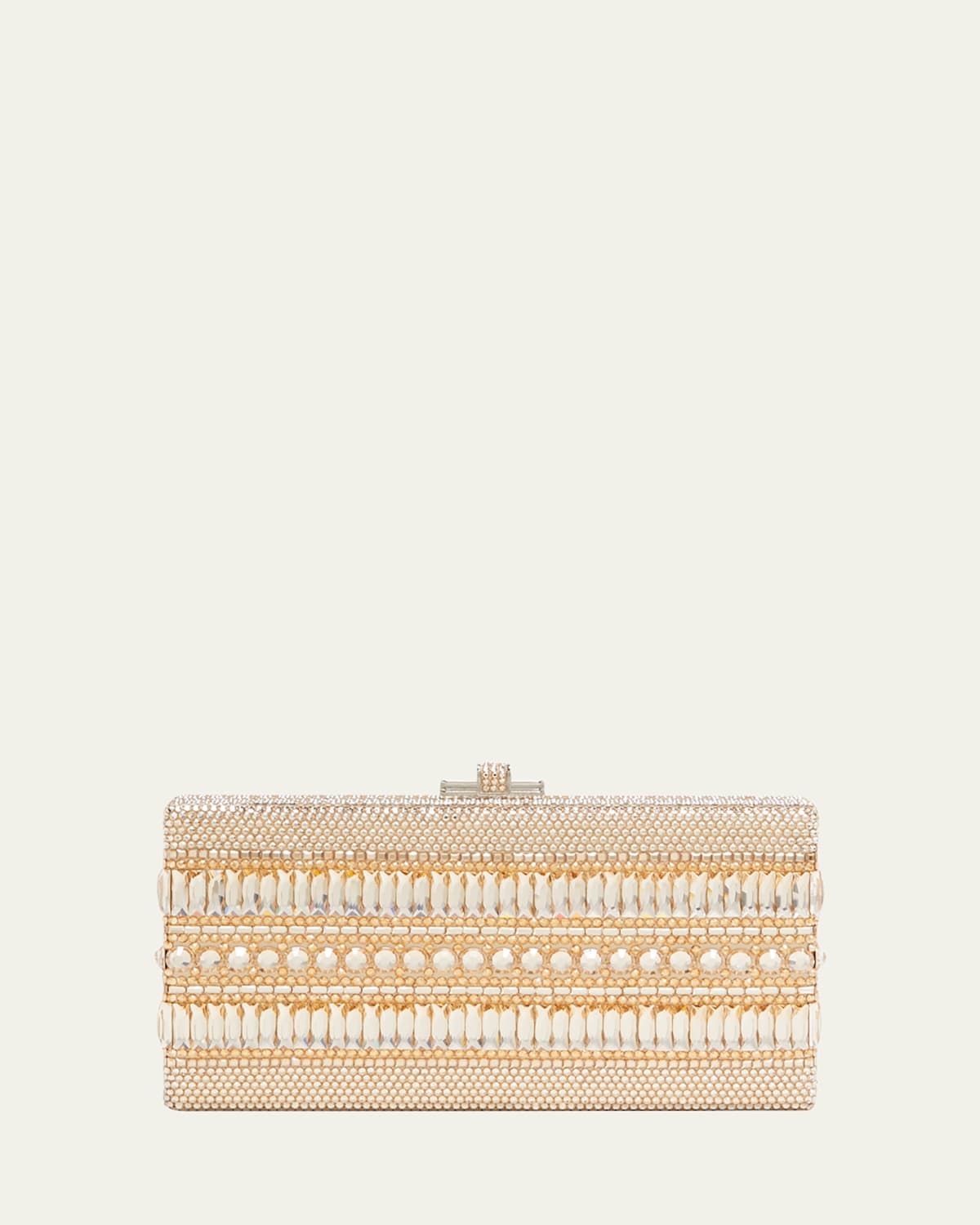 Sleek Rectangle Crystal Minaudiere