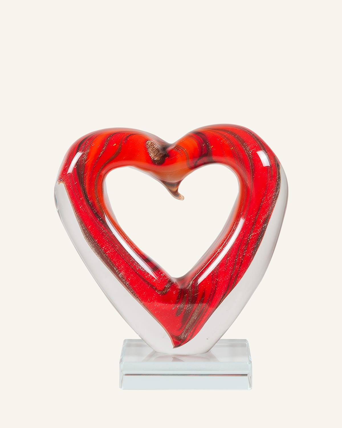 Dale Tiffany Rossa Heart Art Glass Sculpture | Thumbnail 4