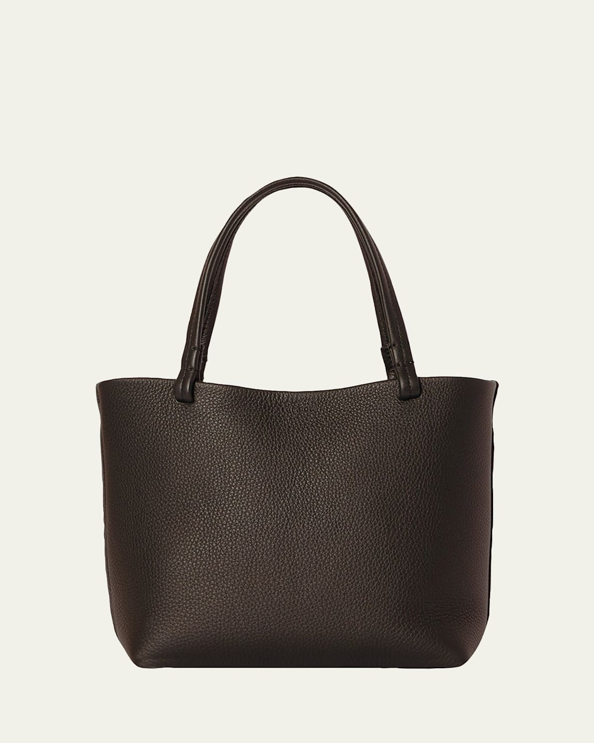 The Row Park Tote Small In Lux Grained Calfskin In Brown