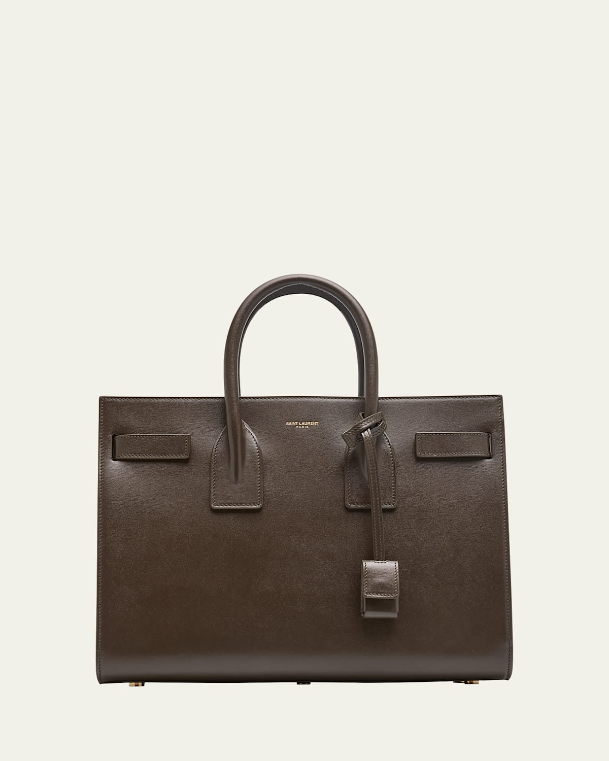 Saint Laurent Sac De Jour Small Top-handle Bag In Smooth Leather In Light Musk