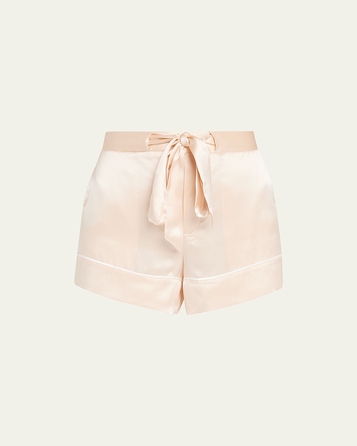 Kiki De Montparnasse Kiki Drawstring Silk Lounge Pants In Pink