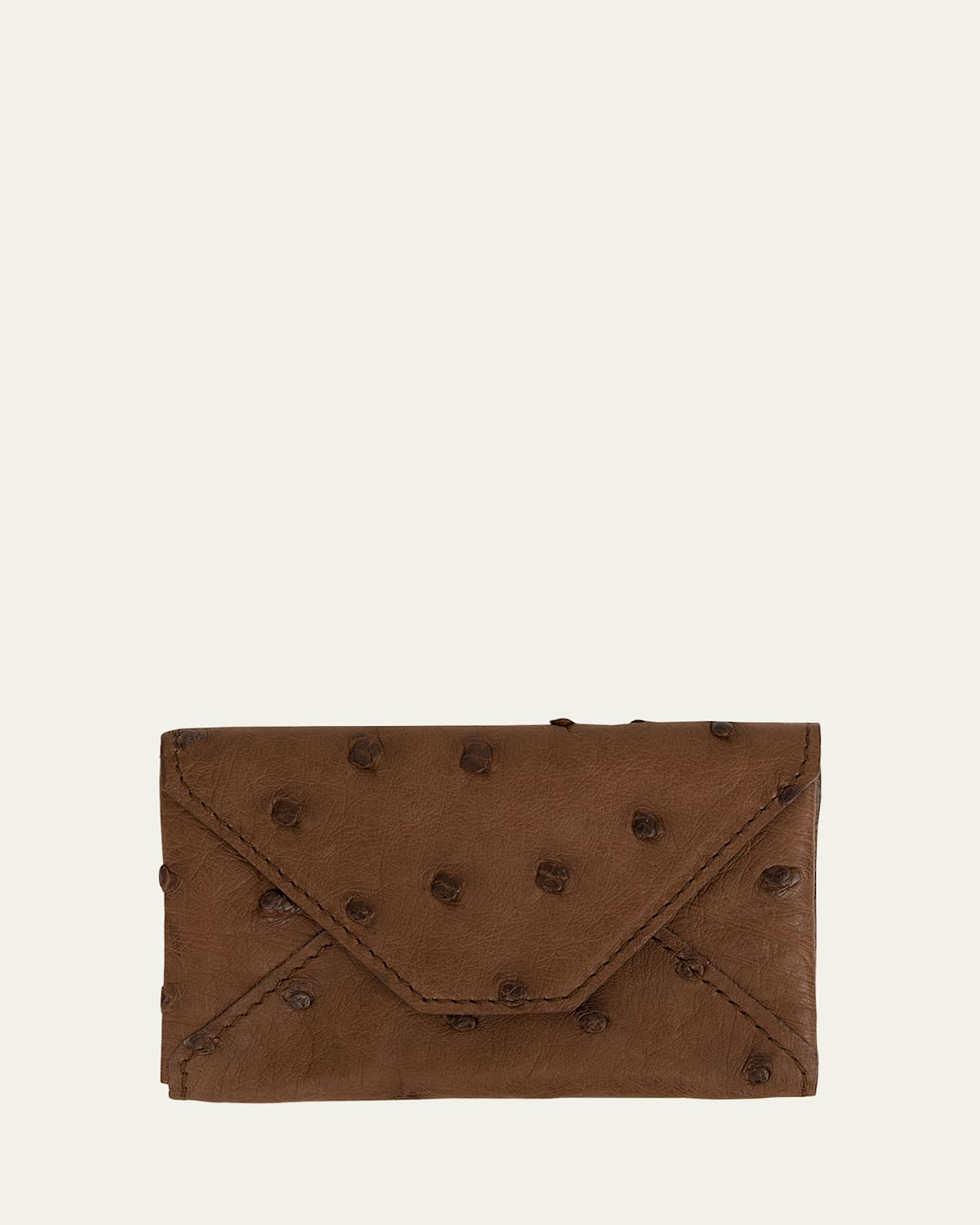 Men's Ostrich Leather Envelope Card Case