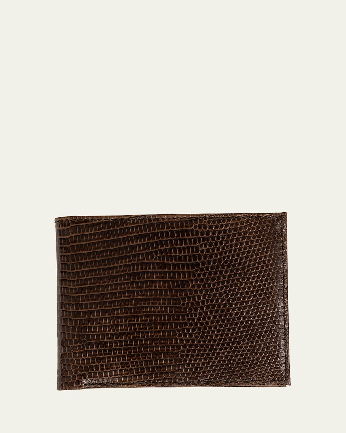 Men's Lizard Leather Bifold Wallet