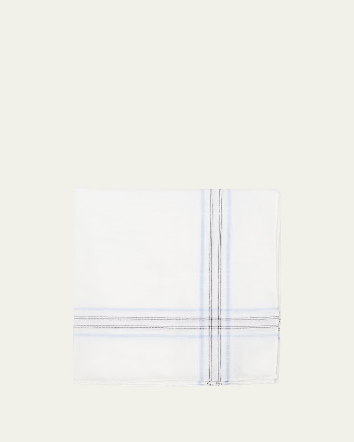 Simonnot Godard Men's Plaid Stripe Handkerchief