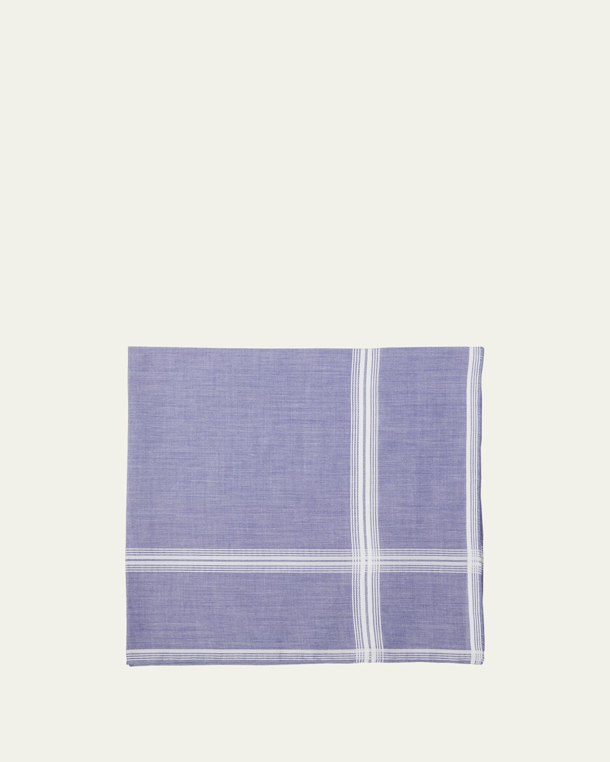 Simonnot Godard Men's Micro-Stripe Hankerchief | Thumbnail 4