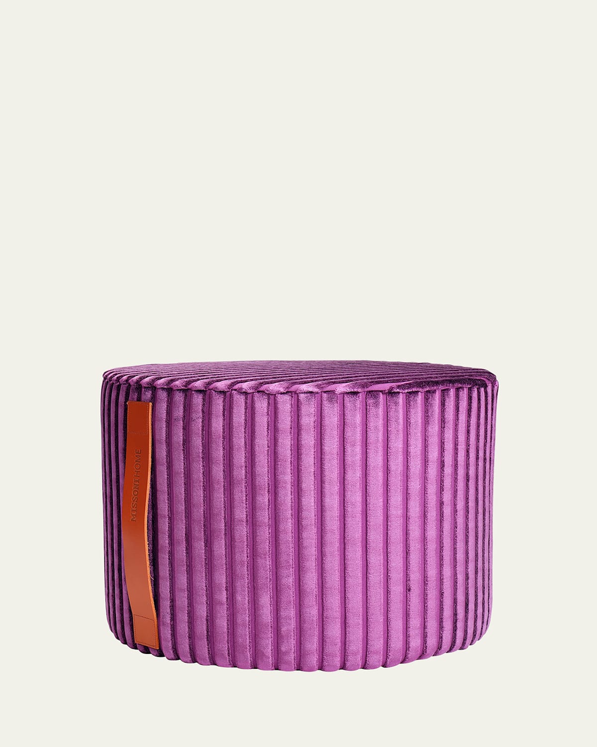 Missoni Coomba Cylindrical Pouf In Viola
