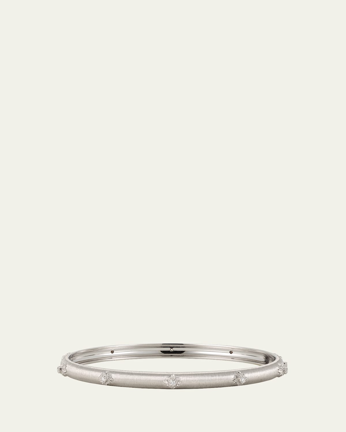 Macri Bombe 18K White Gold Diamond Cuff Bracelet