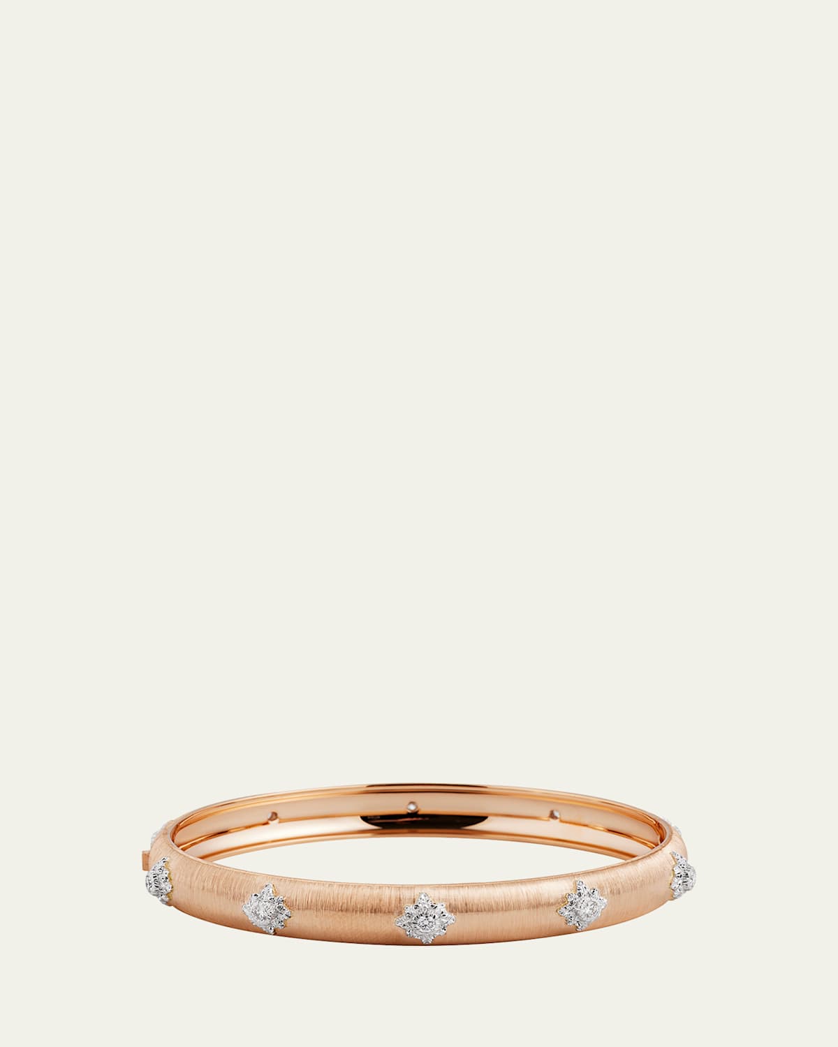 Macri Bombe 18K Rose Gold Diamond Cuff, 8mm