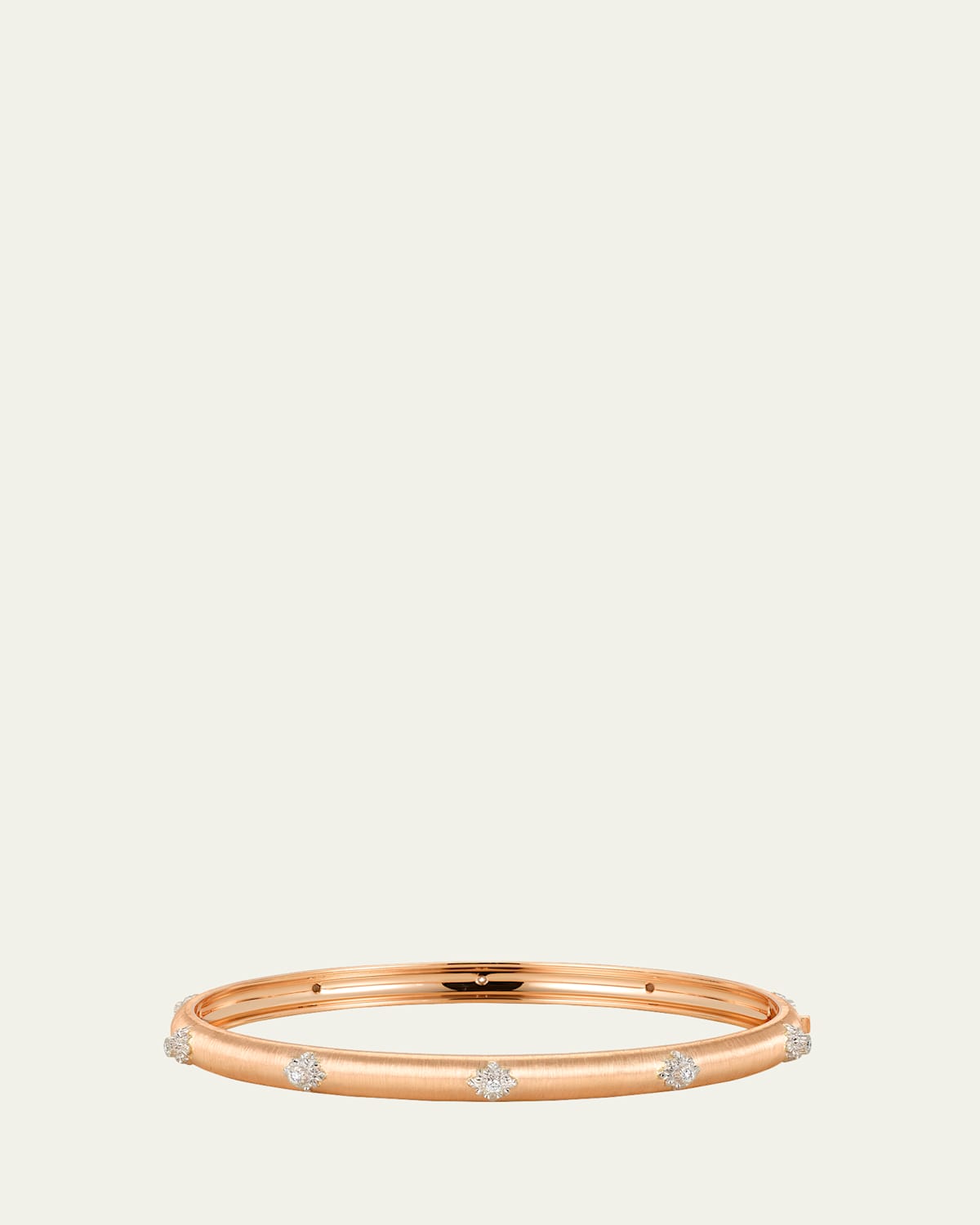 Macri Bombe 18K Rose Gold Diamond Cuff Bracelet